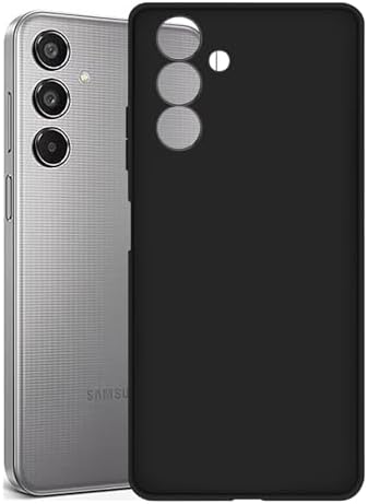 SPAZY CASE® Samsung Galaxy M35 5G Back Cover | Soft Silicone Slim Back Case Cover for Samsung Galaxy M35 5G - Black