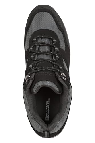 Mountain Warehouse McLeod Mens Shoes - Lightweight Shoes, Durable Walking Shoes, Breathable Hiking Shoes, Mesh Lining Running Shoes - Spring Summer, Travelling Jet Black Adult Shoe Size 9 - Image 5