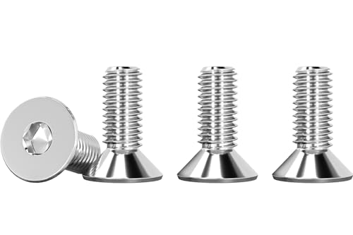 Drenky M5 x 12mm Stainless Steel Countersunk Bolts, 25 Pcs
