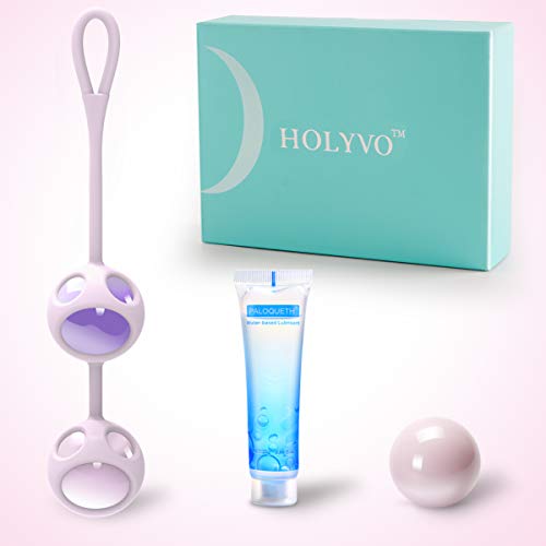 Kegel Exercise Weights with 3 Balls for Women Vaginal Tightening Bladder Control Pelvic Floor Recovery, PALOQUETH Kegel Ball Training Set Ben Wa Balls for Beginner-Advanced