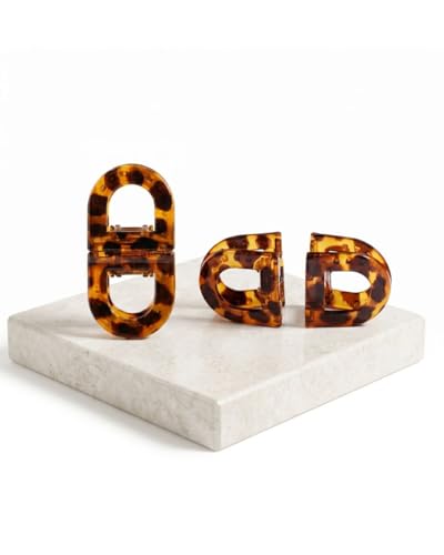 Image of DAFNI KLIX Magnetic Hair Clips - The Original Magnetic Hair Clips by DAFNI, Icon Design, Strong Hold, No Pull, Flat Comfort (Brown (1 Pair))