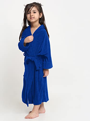 Image of CREEVA Cozy Hooded Bathrobe for Kids - Lightweight, Quick-Dry, and Perfect for Daily Use