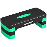 SPORTNOW Stepper Aerobico Regolabile, Step Palestra con Altezza 10/15/20cm, Stepper Fitnes...