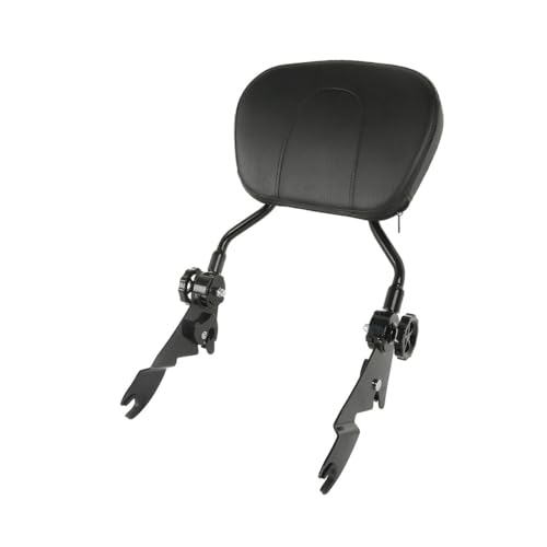 Dossier moto amovible avec sissy bar noir améliorant le confort passager pour Road King Glide