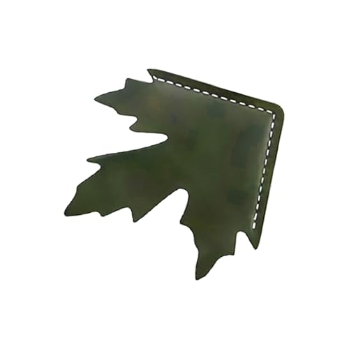 Soft Handcrafted PU Leather Bookmarks Light Weight Reading Essential for Book Lovers Maple Leaves Inspired Page Holder Leather M