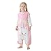 Bébé Gigoteuses avec Jambes Enfant Sac de Couchage sans Manches 1.5 Tog Fermeture à Glissière Devant Unisexe Turbulette Pyjama, 3-5 Ans