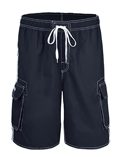 Image of Nonwe Men's Beachwear Board Shorts Quick Dry with Mesh Lining Swim Trunks