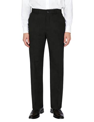 Image of Soojun Men's Classic Fit Flex Waist Flat Front Dress Pant