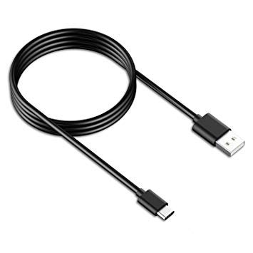 Cable USB - Micro USB 1,5 m (150 cm de largo) cable para transferencia de datos y carga de dispositivos compatibles, sin paquete de ahorro, compatibilidad universal, color negro Cover