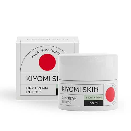 KIYOMI SKIN Intensive 5-ALA Gesichtscreme - 50ml mit Hyaluron - Tagescreme bei trockener Haut, dermatest sehr gut Feuchtigkeitscreme Tagespflege Creme fürs Gesicht