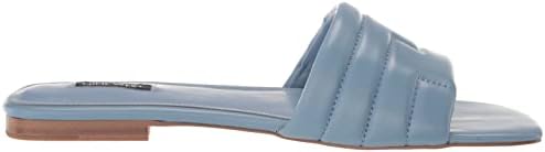 Nine West Women's MENQS Flat Sandal, Light Blue 450, 5 | Image 5