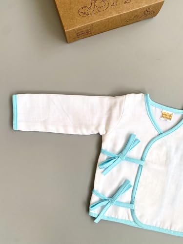 Image of Baby Relaxed Fit Double Muslin Cotton Full Sleeve Tops (Pack of 4) (LSBFST-0001 Assorted2 M6-9Months)