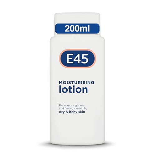 E45 Loción Hidratante Dermatológica 200 ml - Loción Corporal humectante diaria para Hidratación de larga duración - Protege piel seca y sensible de sequedad, reduce el enrojecimiento y la descamación