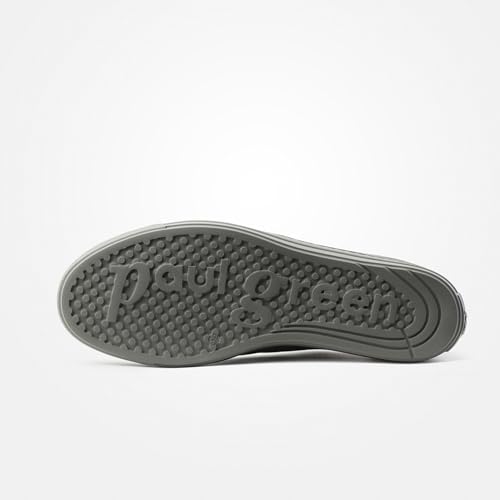 Paul Green Damen Low-Top Sneaker - Wechselfußbett & Orthopädische Einlagen - Leichte Eva-Sohle - Sportschuhe & Sneaker Damen - Grau 08x – Ansicht 4