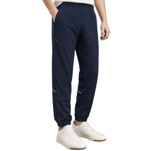 Image of NOBERO Men's Oversized Travel Joggers | Loose Fit | Baggy Relaxed Fit Joggers for Travel
