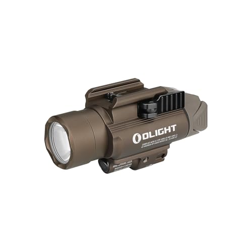 OLIGHT Baldr Pro Lampe Tactique Puissante avec Pointeur Réglable Trois Modes d’Éclairage 1350 Lumens 260M pour Chasse Recherche Rail Picatinny Et GL