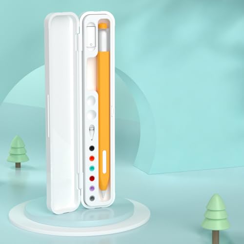 NVOQILIN Boîte de rangement moderne pour stylos numériques avec embouts et capuchons anti-rayures – vue 6