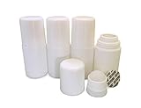 MagicHappens Empty Refillable Roll On Bottles - Recyclable 50ml Leak-Proof DIY Deodorant Containers with Plastic Roller Ball, 4pc Set
