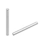 Yesallwas 100 Stück 3 mm x 30 mm Dübelstift, 304 Edelstahl, Regalstützstift, Metallbefestigungselemente für präzise Positionierung (3 mm x 30 mm, 100 Stück)