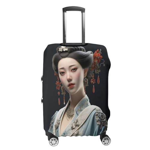 Asian Classical Woman Luggage Cover Washable Elastic Suitcase Cover, Anti Scratch Personalized Suitcase Protectors, Fashion Baggage Covers For Travel4