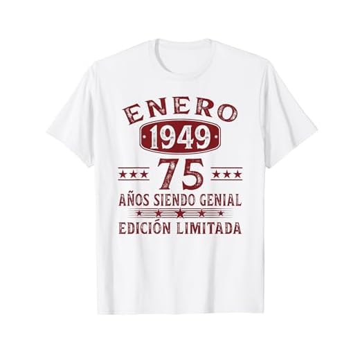 Enero 1949 Regalo 75 Años Cumpleaños Hombre Nacido En 1949 Camiseta