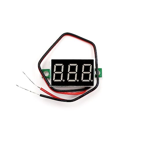 Voltmètre mini LED vert pour éviter les pannes de batterie 12V 24V