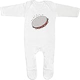Pies incorporados Azeeda 6-12 Meses \'Pandereta\' Bebé Peleles para Dormir/Pijama (SS00043173)