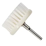 Spazzola morbida da 60 mm per trapano elettrico per la pulizia su tessuti, divani, tappeti, interni auto, superfici in pelle e bagno, con diametro del gambo 6 mm