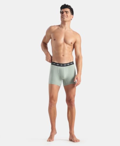 Image of Jockey NY16 Men's Super Combed Cotton Elastane Stretch Solid Trunk with Ultrasoft Waistband (Colors & Prints May Vary)