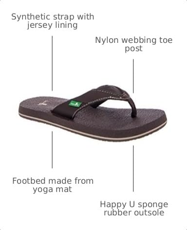 Image of Sanuk Kids unisex-kids Root Beer Cozy Flip Flop