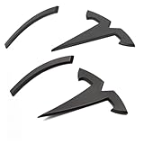 Emblem Accessories for Tesla Model 3 Logo Sticker 2023 2022-2017 Model 3 Decals (Black)