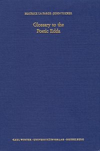 Paperback Glossary to the Poetic Edda: Based on Hans Kuhn's Kurzes Wo¨rterbuch (Skandinavistische Arbeiten) (German Edition) Book