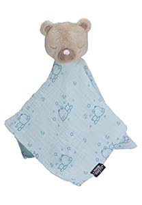 Sterntaler Schmusetuch Baby Bär helltürkis Musselin