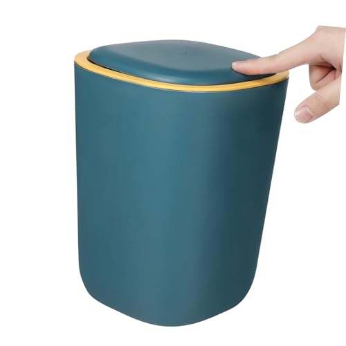 Caneca pequeña para basura rectangular azul miniatura 4