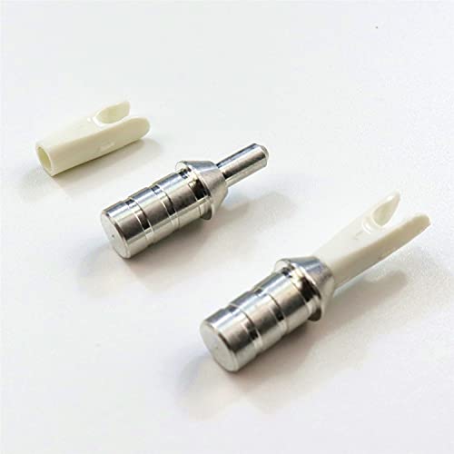 Letszhu Archery Arrow Pin Bushing With Nocks For Id 6.20Mm Arrows Shafts (Pack Of 36) (Aluminum Bushing + Pin Nock) #TOP2