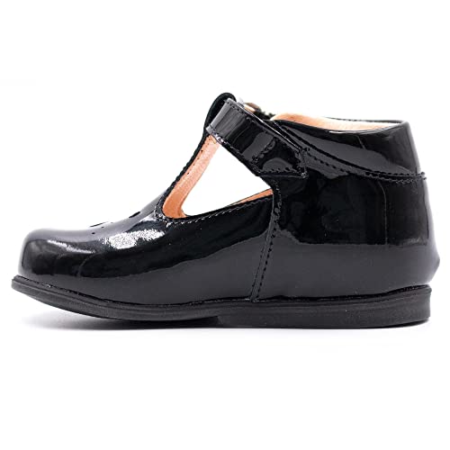 Boni & Sidonie - Boni Carol - Chaussure bébé Premier Pas - Vernis Noir - 22 Cover