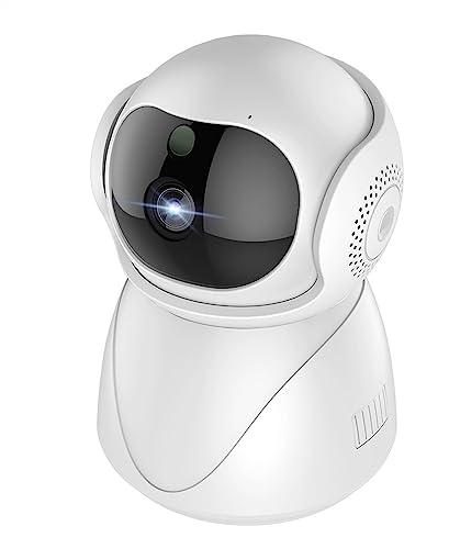 Monitor de bebé 2K Mini cámara Tuya protección de Seguridad Inteligente cámaras for Mascotas 2,4G 5G cámara de videovigilancia de Seguimiento automático(1080P with 128G Card)