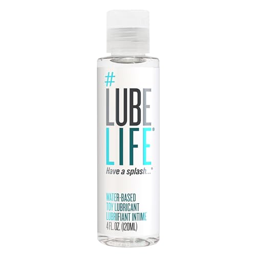 LubeLife Water Based Lube – Toy-Safe Personal Lubricant for Men, Women & Couples, Travel Size, Non-Staining, Easy Clean-Up, 4 Fl Oz