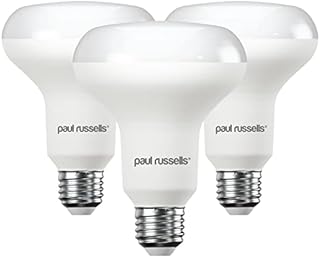 paul russells Daylight E27 Spotlight 11W LED Reflector R80 Light Edison Screw 75w Equivalent Bulb 1050 Lumen 6500K Frosted 120° Beam Angle ES Energy Saving Lightbulbs, Pack of 3