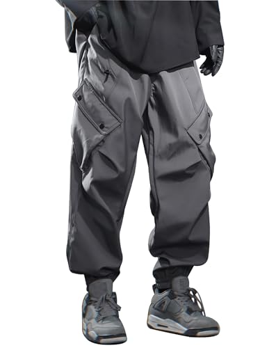Niepce Inc Streetwear Casual Cargo Pants for Men