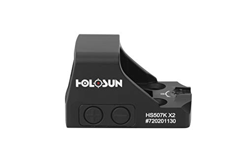 HOLOSUN HS507K X2 Multi-Reticle Red 2 MOA Dot & 32 MOA Circle Open Reflex Pistol Sight - Durable Shake-Awake Parallax-Free Aluminum Sight for Subcompact Handguns - Thumbnail 2