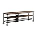 Homelegance 50990-T Two Shelves Cottage Style TV Stand with Black Metal Frame