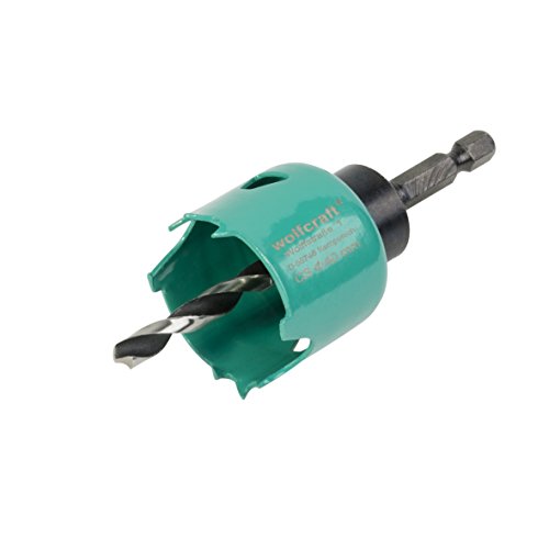 wolfcraft Sega a tazza in acciaio al carbonio, Ø 40 mm I 5965000 I Per l'installazione di materiale...