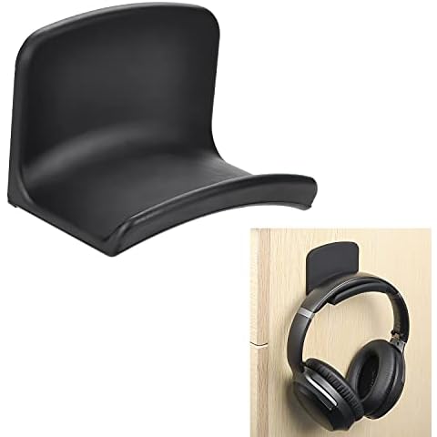 Neetto Headphone Hanger Holder Wall Mount, Headset Hook Under Desk, Universal Adhesive Stand for Sennheiser, Sony, Bose, Beats, AKG, Audio-Technica, Gaming Headphones, Earphones, Cables - HS907 Cover
