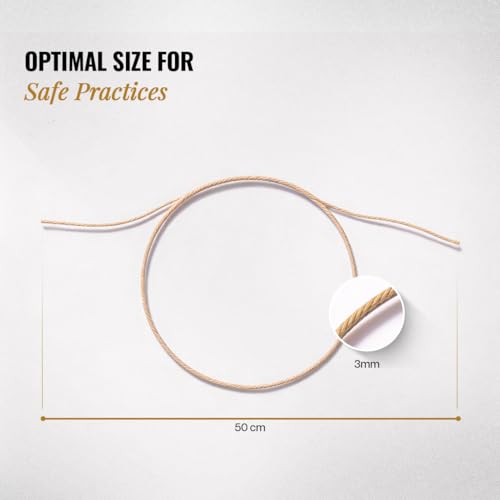 Image of Wiselife Ayurvedic Neti (Set of 10) Yoga Nasal Cleansing Tool for Neti Kriya, Improves Breathing & Sinus Relief, Reusable & Flexible Nasal Cleaning Thread (Sutra Neti)