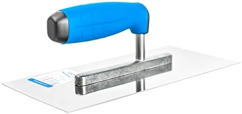 Toolty Stainless Steel Trowel, Putty Trowel, Mortars Trowel, Finishing Trowel - 270mm - for Plaster, mortars, adhesives - Rubber Handle, Plastering, DIY - TLTY-7100