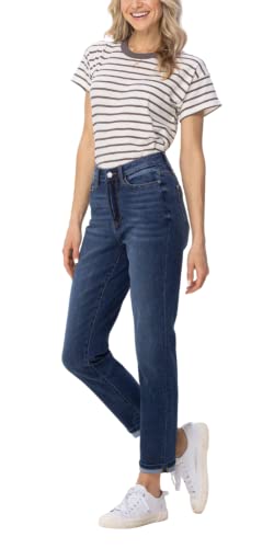 Judy Blue Cool Denim Sustainable Cuffed Boyfriend3
