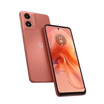 Smartphone Motorola Moto G04s - 128GB 8GB Ram Boost Camera 16MP com Moto AI sensor FPS lateral Coral