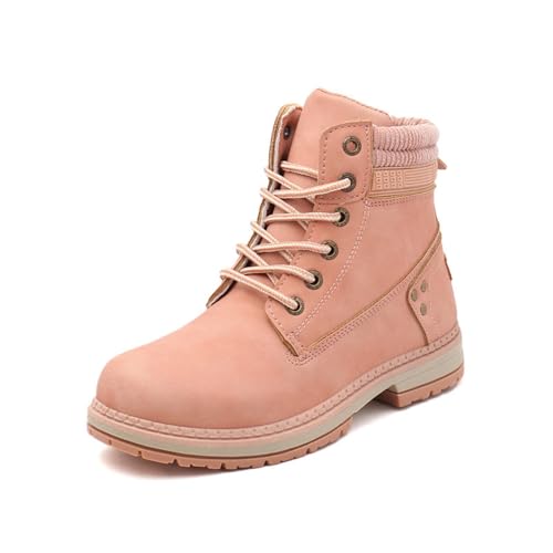 Bottines à lacets pour femme - Coupe large -...