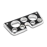 GRAND ORANGE Dash Bezel W/7 Hole Compatible with 1967 1968 1969 1970 1971 1972 Chevy/Fit for GMC C10 Pickup Truck 7 Hole Chrome Plastic Black Part